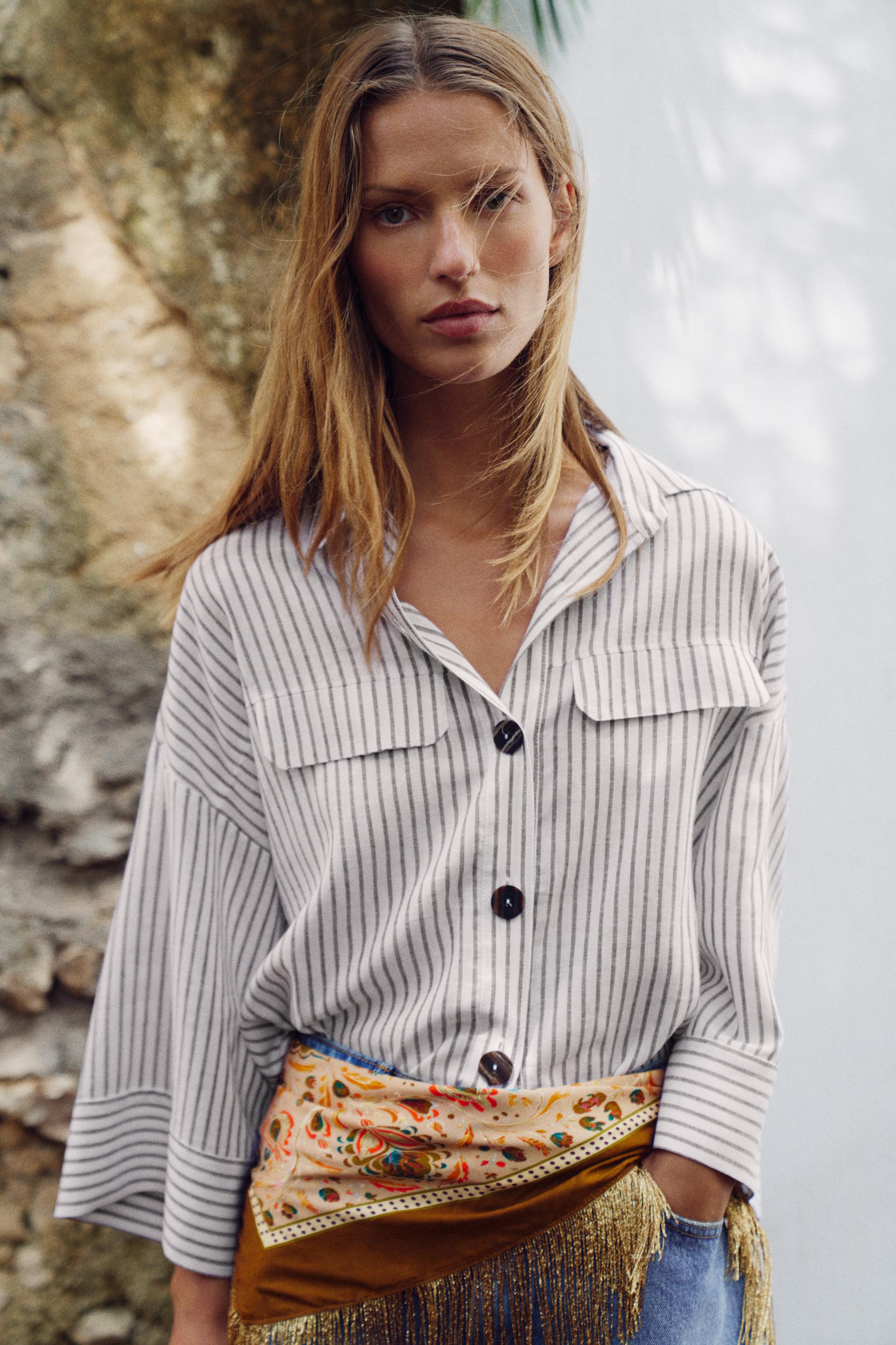 STRIPED LINEN SHIRT